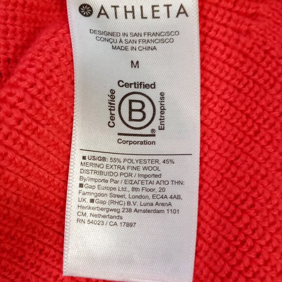Athleta Women's Hanover Refined V-Neck Sweater Size M - Picture 6 of 8